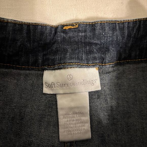 Soft Surroundings Denim Skirt Womens Small Blue Jean Maxi Western Modest - Picture 3 of 6